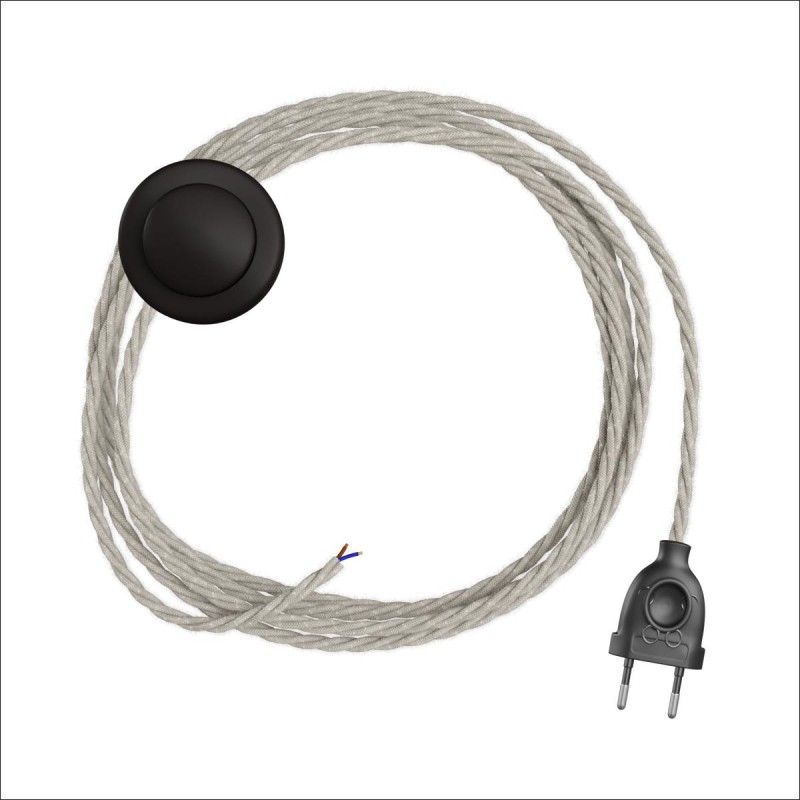 FLOOR LAMP WIRING WITH BRAIDED TEXTILE CABLE LaMorell Customize lamps