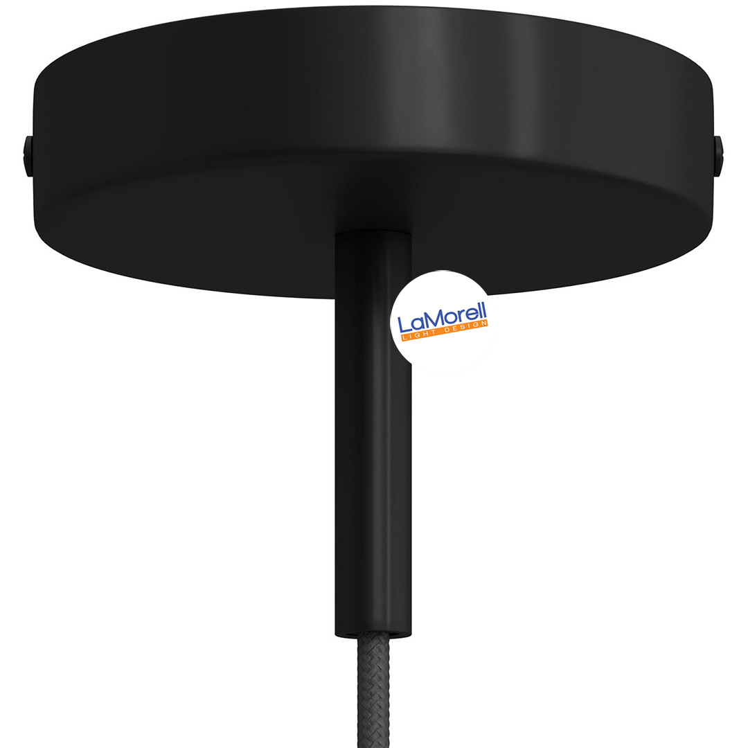 Cylindrical Metal Ceiling Rose Ø120mm With 7cm Strain Relief