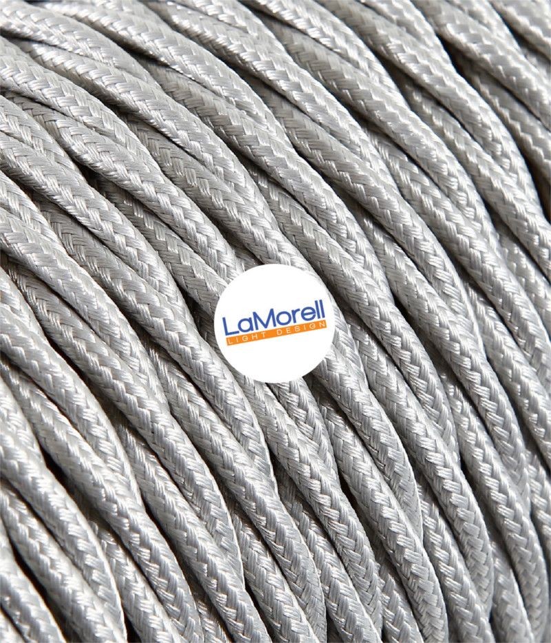 Cavo Elettrico Tessile 2 Core 0,75mm² Con Portalampada E27 E Interruttore - 4,6m Per DIY Lampade - Foto 3